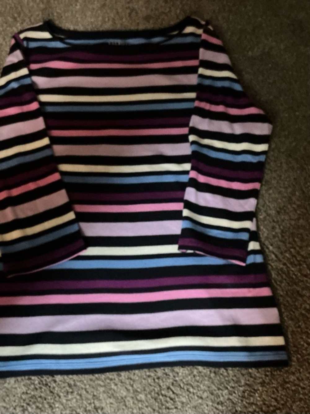 Talbots Striped 3/4 Sleeve Top Size M
New